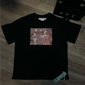 OFF-WHITE CARAVAGGIO TSHIRT LARGE